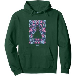 imageWicked For Good Glinda Floral Grace Pullover HoodieDark Green