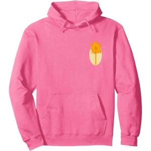 imageWicked For Good Glinda Gold Silhouette Front And Back Pullover HoodieBright Pink