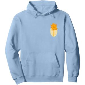 imageWicked For Good Glinda Gold Silhouette Front And Back Pullover HoodieDusty Blue