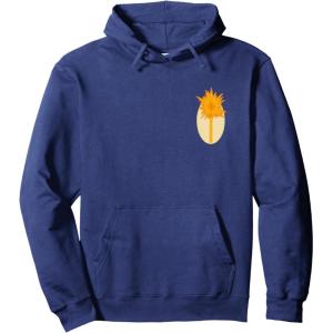 imageWicked For Good Glinda Gold Silhouette Front And Back Pullover HoodieNavy Blue