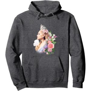 imageWicked For Good Glinda in Bloom Pullover HoodieDark Heather Grey
