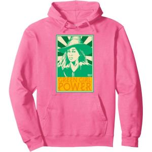 imageWicked For Good Green Girl Power Pullover HoodieBright Pink