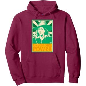 imageWicked For Good Green Girl Power Pullover HoodieBurgundy