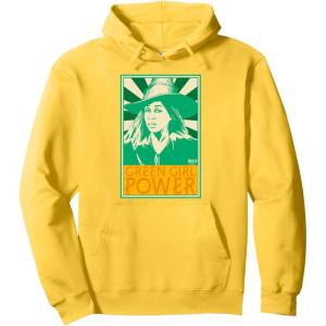 imageWicked For Good Green Girl Power Pullover HoodieLemon Yellow