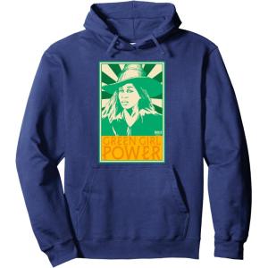 imageWicked For Good Green Girl Power Pullover HoodieNavy Blue