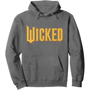 imageWicked For Good Logo Yellow Brick Road Pullover HoodieAsphalt Grey