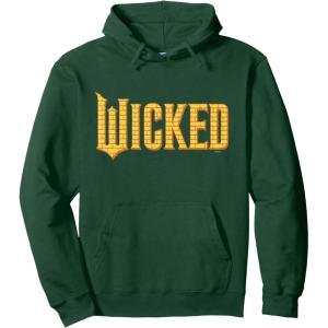 imageWicked For Good Logo Yellow Brick Road Pullover HoodieDark Green