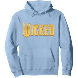 imageWicked For Good Logo Yellow Brick Road Pullover HoodieDusty Blue