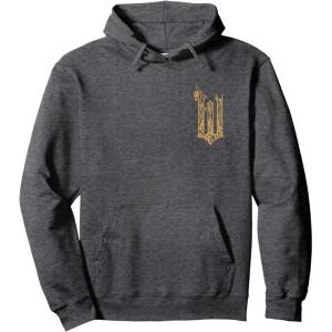 imageWicked For Good Ozian Gold Logo Front And Back Pullover HoodieDark Heather Grey