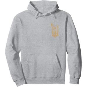 imageWicked For Good Ozian Gold Logo Front And Back Pullover HoodieHeather Grey