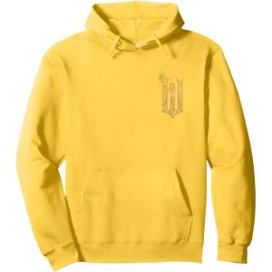 imageWicked For Good Ozian Gold Logo Front And Back Pullover HoodieLemon Yellow