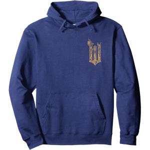 imageWicked For Good Ozian Gold Logo Front And Back Pullover HoodieNavy Blue