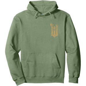 imageWicked For Good Ozian Gold Logo Front And Back Pullover HoodieSage Green