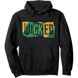 imageWicked For Good Torn Patchwork Logo Pullover HoodieBlack