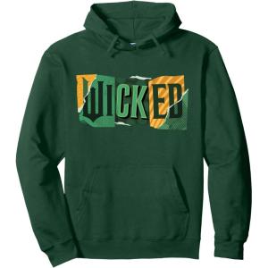 imageWicked For Good Torn Patchwork Logo Pullover HoodieDark Green