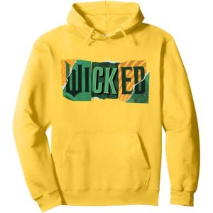 imageWicked For Good Torn Patchwork Logo Pullover HoodieLemon Yellow