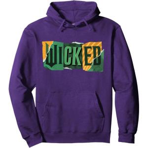 imageWicked For Good Torn Patchwork Logo Pullover HoodiePurple