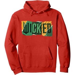 imageWicked For Good Torn Patchwork Logo Pullover HoodieRed