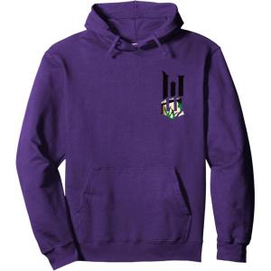imageWicked For Good Wicked Witch Torn Poster Front And Back Pullover HoodiePurple