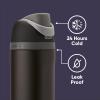 imageOwala Wicked FreeSip Insulated Stainless Steel Water Bottle with Straw for Sports and Travel BPAFree Sports Water Bottle 32 oz Glinda PinkBlack Panther