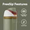 imageOwala Wicked FreeSip Insulated Stainless Steel Water Bottle with Straw for Sports and Travel BPAFree Sports Water Bottle 32 oz Glinda PinkBoba Fett