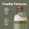 imageOwala Wicked FreeSip Insulated Stainless Steel Water Bottle with Straw for Sports and Travel BPAFree Sports Water Bottle 32 oz Glinda PinkBoba Fett