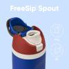 imageOwala Wicked FreeSip Insulated Stainless Steel Water Bottle with Straw for Sports and Travel BPAFree Sports Water Bottle 32 oz Glinda PinkCaptain America