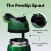 imageOwala Wicked FreeSip Insulated Stainless Steel Water Bottle with Straw for Sports and Travel BPAFree Sports Water Bottle 32 oz Glinda PinkElphaba