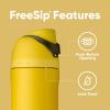 imageOwala Wicked FreeSip Insulated Stainless Steel Water Bottle with Straw for Sports and Travel BPAFree Sports Water Bottle 32 oz Glinda PinkHufflepuff