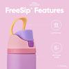 imageOwala Wicked FreeSip Insulated Stainless Steel Water Bottle with Straw for Sports and Travel BPAFree Sports Water Bottle 32 oz Glinda PinkRapunzel