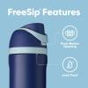 imageOwala Wicked FreeSip Insulated Stainless Steel Water Bottle with Straw for Sports and Travel BPAFree Sports Water Bottle 32 oz Glinda PinkRavenclaw