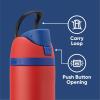 imageOwala Wicked FreeSip Insulated Stainless Steel Water Bottle with Straw for Sports and Travel BPAFree Sports Water Bottle 32 oz Glinda PinkSpiderman