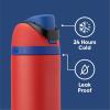 imageOwala Wicked FreeSip Insulated Stainless Steel Water Bottle with Straw for Sports and Travel BPAFree Sports Water Bottle 32 oz Glinda PinkSpiderman