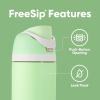 imageOwala Wicked FreeSip Insulated Stainless Steel Water Bottle with Straw for Sports and Travel BPAFree Sports Water Bottle 32 oz Glinda PinkStronger Thank You Think