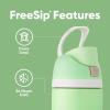 imageOwala Wicked FreeSip Insulated Stainless Steel Water Bottle with Straw for Sports and Travel BPAFree Sports Water Bottle 32 oz Glinda PinkStronger Thank You Think