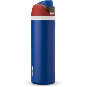 imageOwala Wicked FreeSip Insulated Stainless Steel Water Bottle with Straw for Sports and Travel BPAFree Sports Water Bottle 32 oz Glinda PinkCaptain America