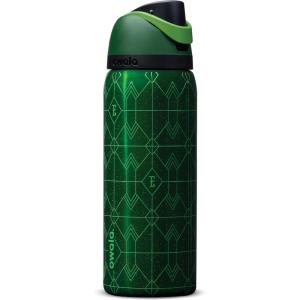 imageOwala Wicked FreeSip Insulated Stainless Steel Water Bottle with Straw for Sports and Travel BPAFree Sports Water Bottle 32 oz Glinda PinkElphaba