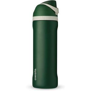 imageOwala Wicked FreeSip Insulated Stainless Steel Water Bottle with Straw for Sports and Travel BPAFree Sports Water Bottle 32 oz Glinda PinkSlytherin