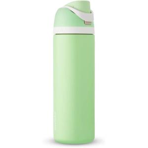 imageOwala Wicked FreeSip Insulated Stainless Steel Water Bottle with Straw for Sports and Travel BPAFree Sports Water Bottle 32 oz Glinda PinkStronger Thank You Think