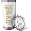 imageWicked For Good Gold Glam Logo Stainless Steel Insulated TumblerWhite