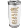 imageWicked For Good Gold Glam Logo Stainless Steel Insulated TumblerWhite