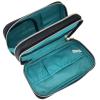 imageConair Makeup Bag Large Double Zip Toiletry and Cosmetic Bag Perfect Size for Use At Home or Travel Double Zip Organizer Shape in BlackBlack