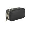 imageConair Makeup Bag Large Double Zip Toiletry and Cosmetic Bag Perfect Size for Use At Home or Travel Double Zip Organizer Shape in BlackBlack
