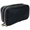 imageConair Makeup Bag Large Double Zip Toiletry and Cosmetic Bag Perfect Size for Use At Home or Travel Double Zip Organizer Shape in BlackBlack