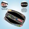 imageConair Makeup Bag Large Double Zip Toiletry and Cosmetic Bag Perfect Size for Use At Home or Travel Double Zip Organizer Shape in BlackBlack Floral