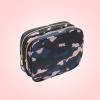 imageConair Makeup Bag Large Double Zip Toiletry and Cosmetic Bag Perfect Size for Use At Home or Travel Double Zip Organizer Shape in BlackBlue  Pink  Black Camo