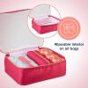 imageConair Makeup Bag Large Double Zip Toiletry and Cosmetic Bag Perfect Size for Use At Home or Travel Double Zip Organizer Shape in BlackPink  Daisy Print