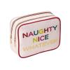 imageConair Makeup Bag Large Double Zip Toiletry and Cosmetic Bag Perfect Size for Use At Home or Travel Double Zip Organizer Shape in BlackPink