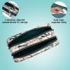 imageConair Makeup Bag Large Double Zip Toiletry and Cosmetic Bag Perfect Size for Use At Home or Travel Double Zip Organizer Shape in BlackTropical