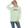 imageWicked womens Wicked Womens Ladies ampamp Juniors Front ampamp Back Crewneck Sweatshirt With EmbroideryMint